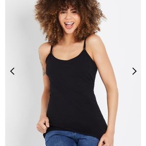 Motherhood maternity clip down nursing cami tank top size medium